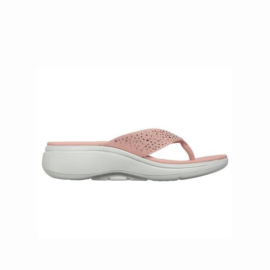 Skechers Women Pink-suede Lifestyle Slippers