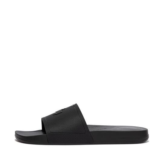 FLOP IQUSHION POOL Mens Black Casual Slippers