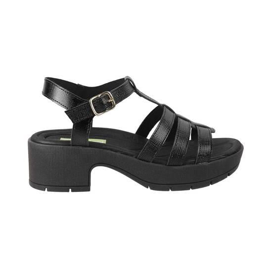 Napa Women Black Casual Sandals
