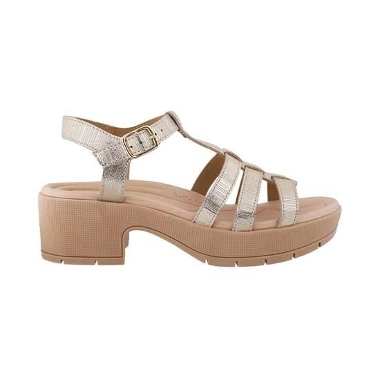 Napa Women Gold Casual Sandals