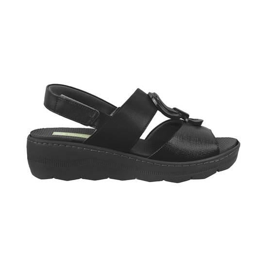 Napa Preto/Napa Women Black Casual Sandals