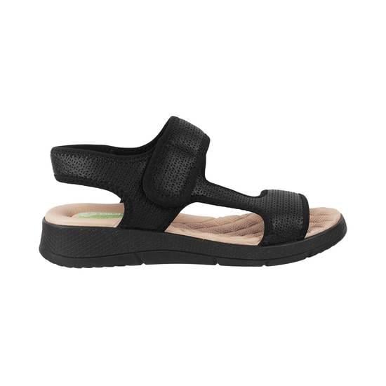 Elastano Preto/Napa Stretch Women Black Casual Sandals